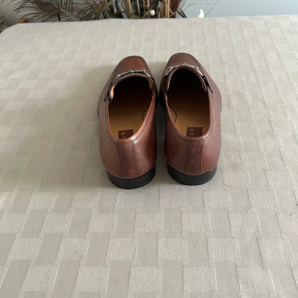 Mezlan Tours Calfskin Leather Horsebit Loafers - Picture 5 of 12